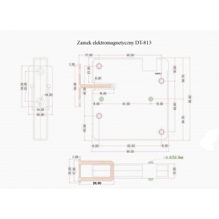 ZAMEK ELEKTROMAGNETYCZNY ELEKTROZACZEP DT-813 12V